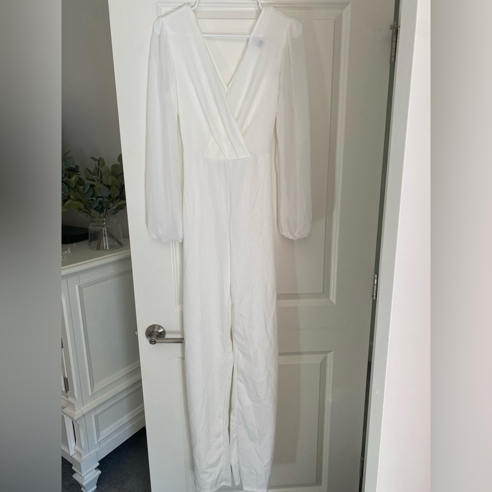 NWT White Windsor Jumpsuit.
